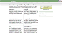 Desktop Screenshot of dev.phorum.org